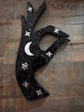 Mystic Moon Hand Mosaic Wall Décor